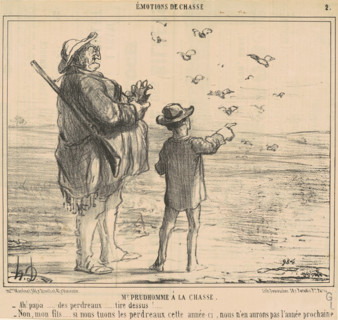 Mr Prudhomme a la chasse, 19th century. Creator: Honore Daumier.