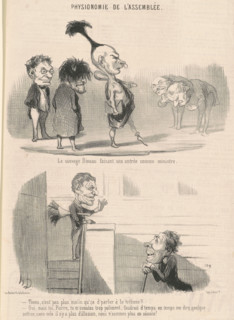 Le sauvage Bineau faisant son entrée comme ministre, c1849.  Creator: Honore Daumier.