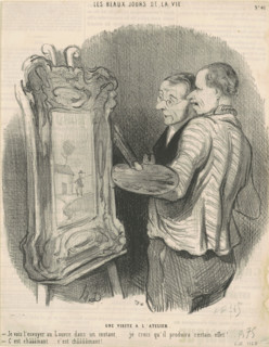 Une visite à l'atelier, c1845. Creator: Honore Daumier.