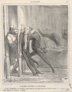 La rèforme électorale en Angleterre, 1866.  Creator: Honore Daumier.