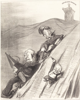 Un chemin dangereux, 1851. Creator: Honore Daumier.