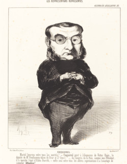 Coquerel, 1849. Creator: Honore Daumier.