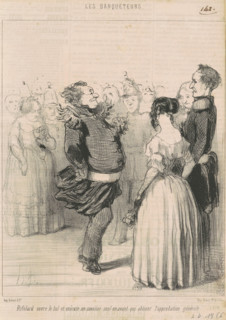 Rifolard ouvre le bal ..., c1848.  Creator: Honore Daumier.