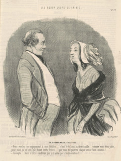 Un engagement d'artiste, 1845. Creator: Honore Daumier.