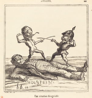 Une situation désagréable, 1866. Creator: Honore Daumier.