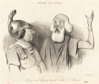 Oui je viens, dans son temple adorer L'Eternel. (Athalie), 1841. Creator: Honore Daumier.