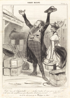 Salut ! terre de l'hospitalité..., 1840.  Creator: Honore Daumier.