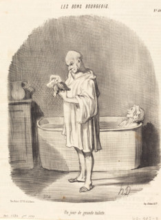 Un jour de grande toilette, 1847.  Creator: Honore Daumier.