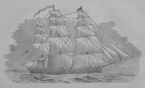 Portrait of a ship, 1857. Creator: Unknown.