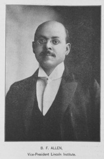 B. F. Allen; Vice-President Lincoln Institute, 1902. Creator: Unknown.