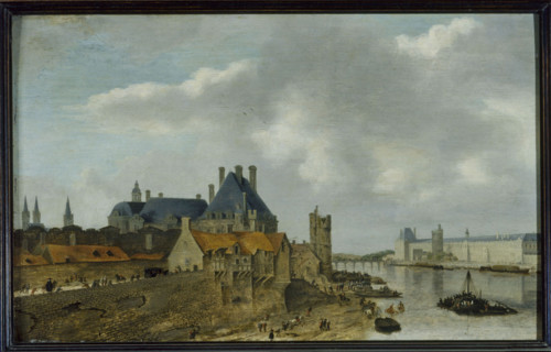 The Petit Nesle district with the Hôtel de Nevers, 1637. Creator: Abraham de Verwer.