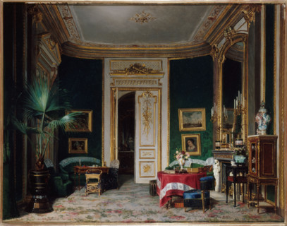 Salon at the Wendel hotel, rue de Clichy, 1870. Creator: Charles Giraud.