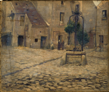 Courtyard of the Hotel Saint-Adrien, 264, rue Saint-Jacques, c1902. Creator: Fernand Maillaud.