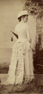 Profile Portrait of a Woman, 1870s. Creator: Baker & Record.