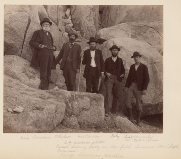 Portrait-Davidson, Gilbert, Winston, Finley, Edmonds, 1890. Creator: Carleton Emmons Watkins.