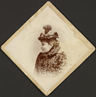 Portrait of a woman, 1889-1910. Creator: George M Dempsie.