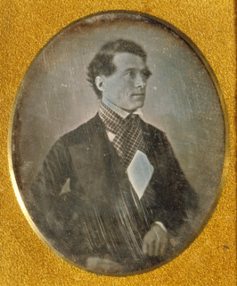 Portrait of a man/Attributed Portrait of President Franklin Pierce, about 1842. Creator: Horatio H Long.