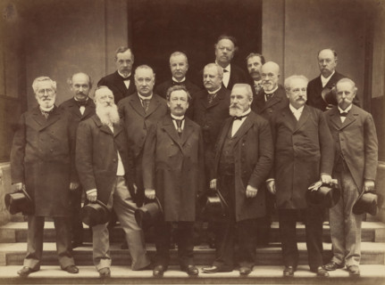 Group portrait, mid-late 19th century. Creator: J. Couturier.