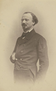 De La Pierre, lieutenant, dueliste, boulevardier, 1855-1859. Creator: Nadar.
