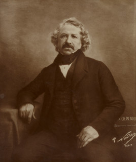 Portrait of Daguerre, negative 1844; print about 1875-1890. Creator: Nadar.