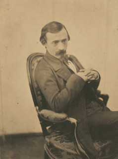 Alfred Vernet, miniaturiste, 1853-1854. Creator: Nadar.