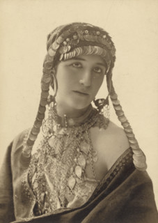 Unknown Woman in Theatrical Costume, 1913-1920. Creator: Paul Nadar.