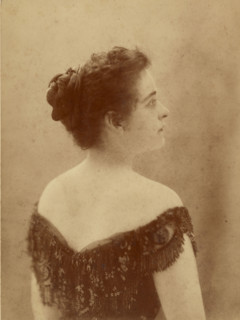 Portrait of a woman, about 1880. Creator: Roseti.