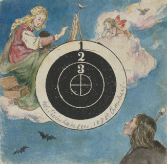 Decorated target, 1878. Creator: Wilhelm August Theodor Steinhausen.