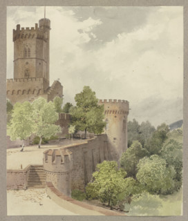 Ortenberg castle, c1847. Creator: Carl Theodor Reiffenstein.