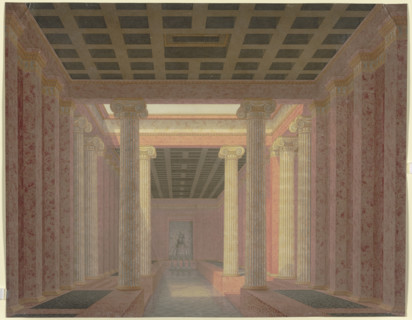 Roman thermal baths, early 19th century. Creator: Friedrich Franz d'Orville.
