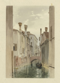 Part of a canal in Venice, c1851. Creator: Carl Theodor Reiffenstein.