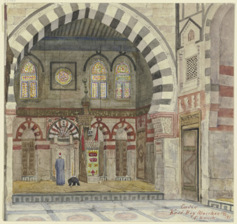 Kait Bey Mosque in Cairo, 1897. Creator: Fritz Hauck.