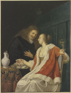 Meal of oysters, 1661. Creator: Jan Frederik Schierecke.