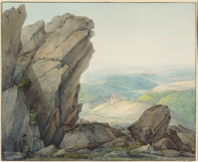 View from the Feldberg (Taunus) to Reifenberg, 1808. Creator: Christian Georg Schütz.