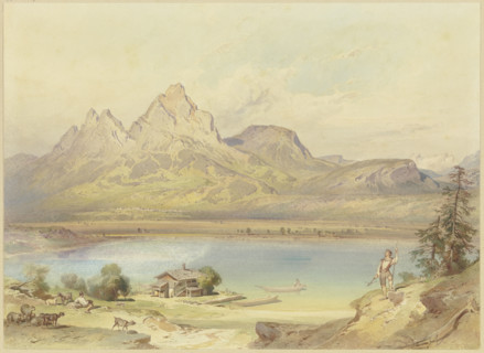 At the Lake Lucerne, 19th century. Creator: Leopold Rottmann.