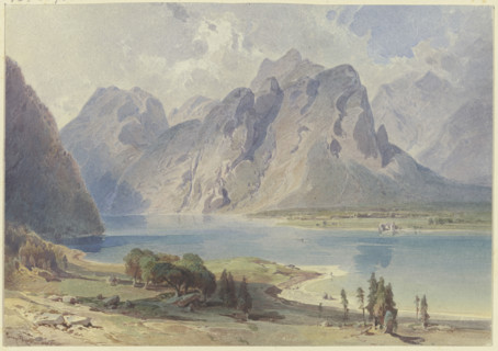 At the Königssee, 19th century. Creator: Leopold Rottmann.