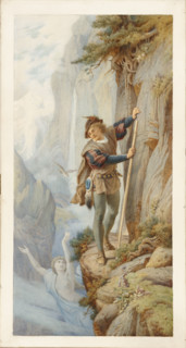 Alpine scene, Schiller's "Berglied", 1881.  Creator: Leopold Bode.