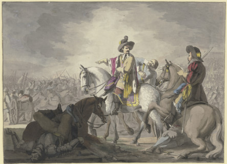 Wallenstein at the Battle of Lützen, early 19th century. Creator: Franz Pforr.