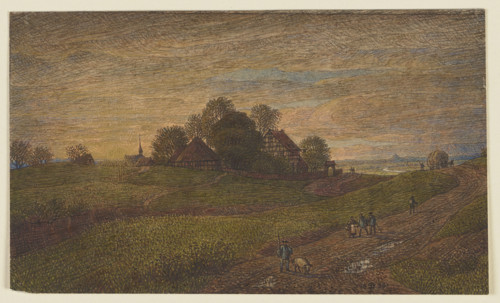 Landscape near Neukirchen in the Westerwald, 1880. Creator: Peter Becker.