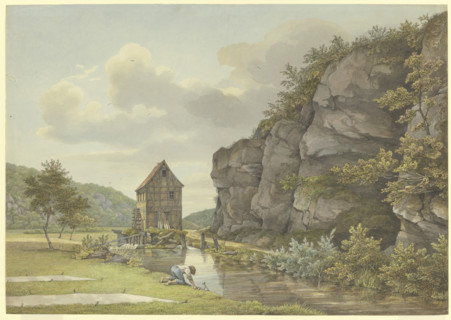 Sawmill near Eppstein (Lorsbach Valley), 1829. Creator: Carl Morgenstern.