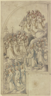 Interior of the right wing of an All Saints' altarpiece, 1511. Creator: Circle of Hans Holbein the Elder.