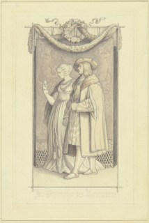 Die Nymphe des Brunnen, c1845. Creator: Ludwig Richter.