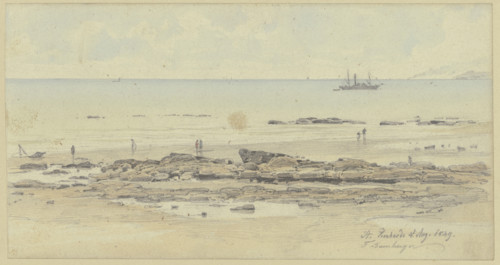 Coast near Saint Leonards-on-Sea, 1849. Creator: Fritz Bamberger.