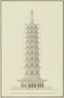 The porcelain tower, 19th century. Creator: Gustav Rügemer.