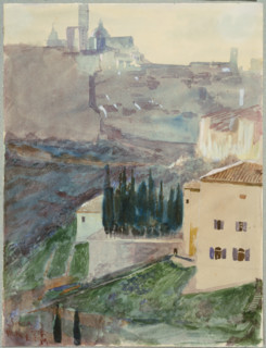 View of Siena, 1889. Creator: Max Klinger.