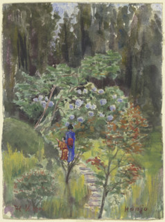 Japanese garden, 1900. Creator: Fritz Hauck.