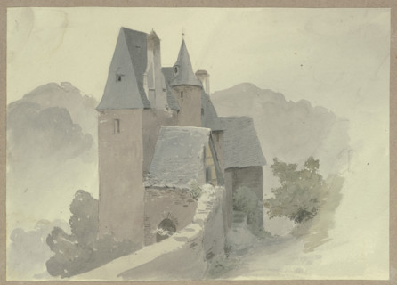 Outer ward of castle Eltz, c1841. Creator: Carl Theodor Reiffenstein.
