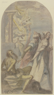 Job in misfortune, c1600. Creator: Oswald Schauer.