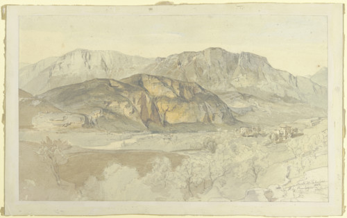 Surroundings of Trient, 1856. Creator: Fritz Bamberger.
