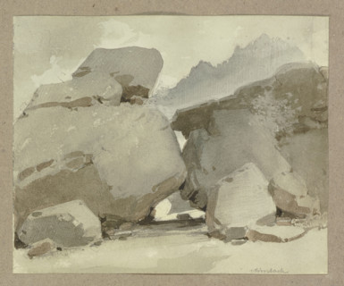 Rocks near Aldersbach, c1840-1890. Creator: Carl Theodor Reiffenstein.
